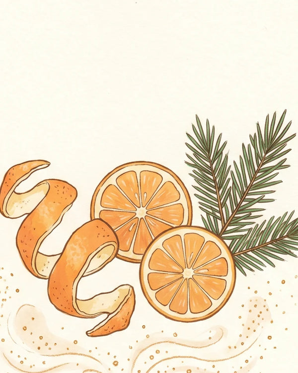 Bitter orange and pine, the King's first note