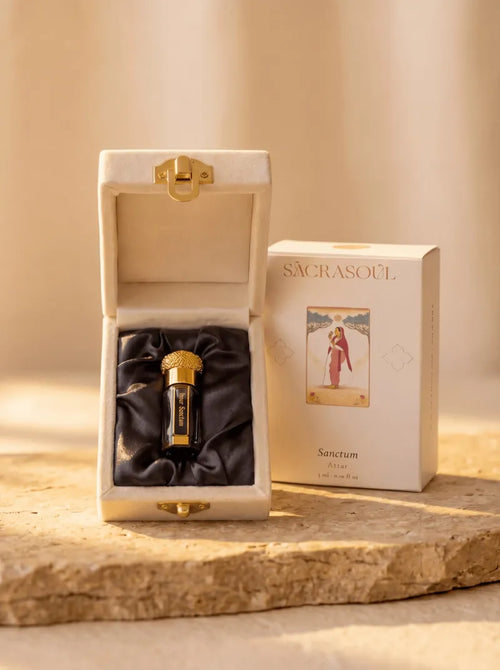 A bottle of Inner Sanctum oil
