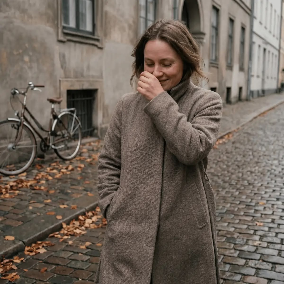 Sacred meditation space with rising smoke