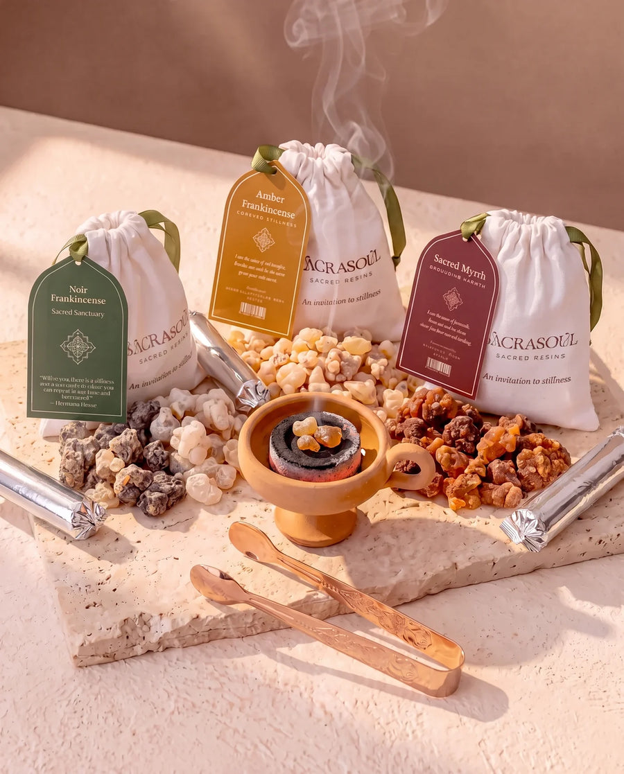 The Three Kings, three sacred resins with the full fire kit