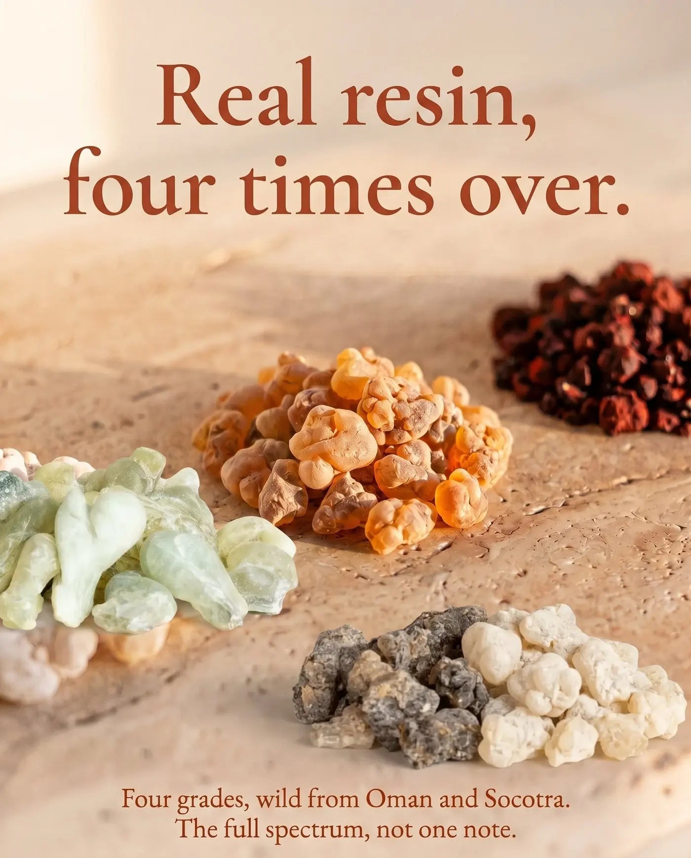 Real resin, four times over