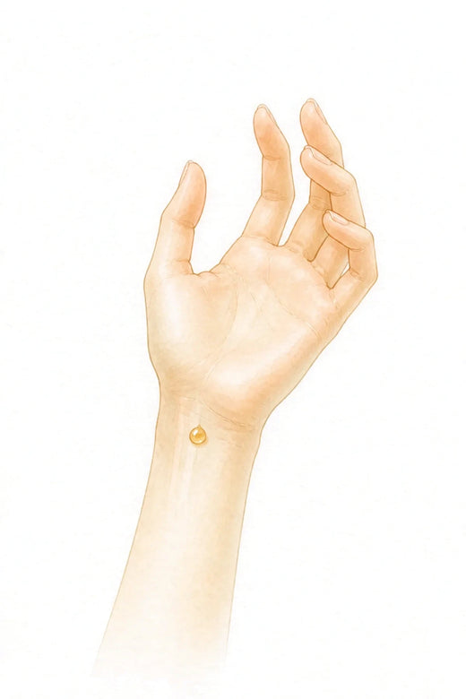 A drop at the wrist